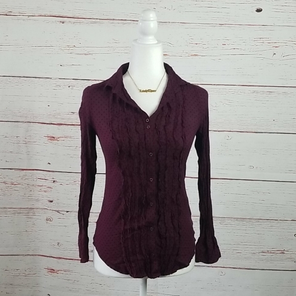 Urban Outfitters Tops - UO // cooperative polka dot ruffle bib top